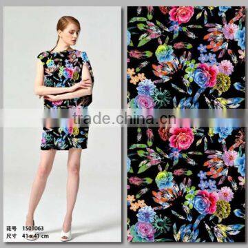 Hot selling rayon printing fabric for lady's fashion cloth