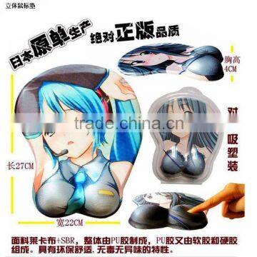 Wholesale wonderful 3D rubber sex girl mouse pad