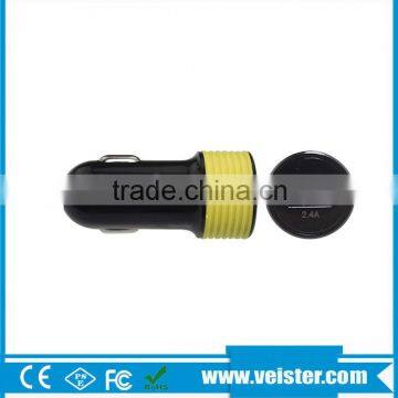2.4A Single Port and Silicon and Cheap Usb Car Charger