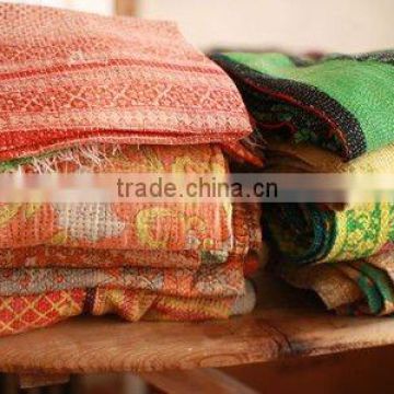 reversible kantha quilt