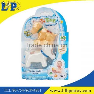 Lovely cartoon dog spray bath toy for children