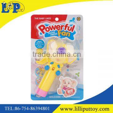 Summer toy powerful elephone pressure fan toy