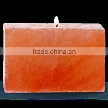 Himalayan Salt T-Light Holder Square 2" x 2" (1 Hole )