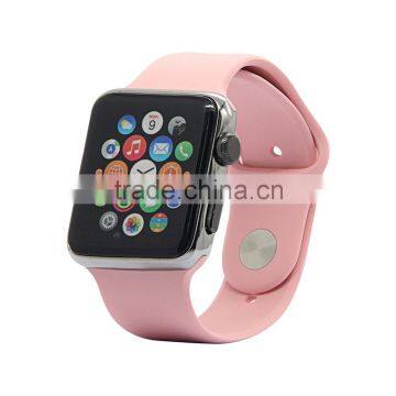 Silicone Band For Apple Watch 42mm/38mm silicone band With Connector Adapter