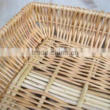 hot sale large wicker tray for fruit holding