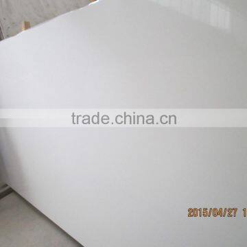 Pure white artificial quartz slabs