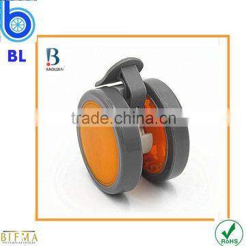 High Quality 64mm Orange TPR Locking Appliance Furniture Wheel Caster