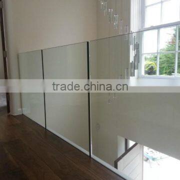 10mm safety indoor glass railing panels with EN12150, AS/NZS2208:1996, BS62061981