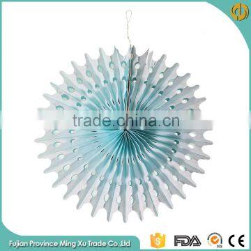 Round Hollow Handmade Party Decoration Fan Paper