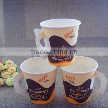 coffee paper cups with pe coating, paper cup with handle