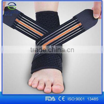 Alibaba Hot Selling Products Elastic Adult Adjustable Ankle Support With Ankle Brace Strap