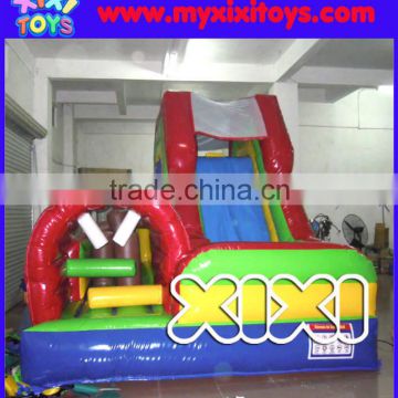 Popular cheap small inflatable obstacle course for children