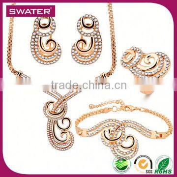 Wholesale Indian Jewelry 18K Gold Jewelry Set