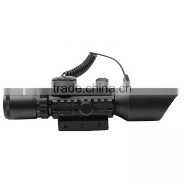 Funpowerland 3-10X42+red laser M9B Tactical rifle scope red green Mil-Dot Reticle with side mounted Red laser/Guaranteed 100%