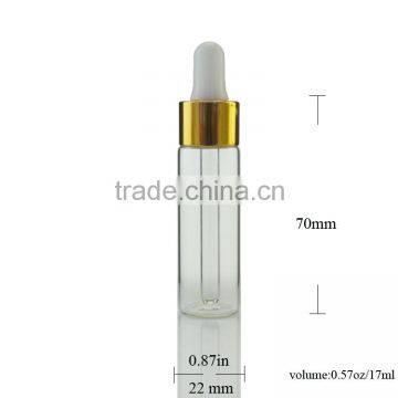 17ml Clear Glass Bottles with Ball-Tip Medicine Dropper for Essential Oils, tinctures, E-liquid / E-juice