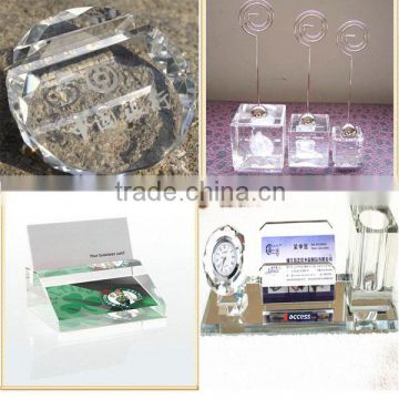 office set promotional crystal name card holder