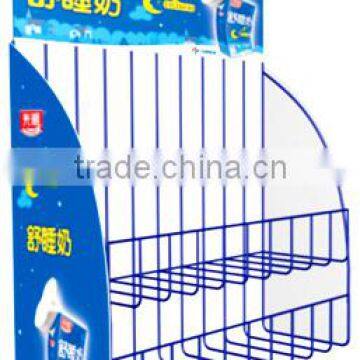 ML-11044 Effictive iron displays for milk/Promotion supermarket bottle display, supermarket fruit juice display