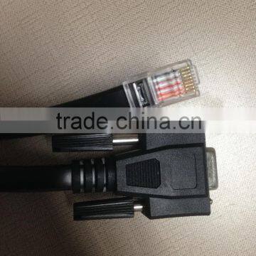 (WK-O001) RJ45 Male to D-Sub RS232 DB9 Female Adapter Plug Noodle Data Cable
