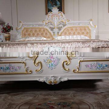 Luxury Italian Beds Bedroom Furniture - Solid Wood Princess Bed Quality Choice photo-2