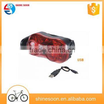 2016 new style bike light with rear light/usb rechargeable bicycle light