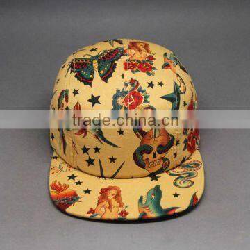 2015 DESIGN SUBLIMATION PRINTING BLANK 5 PANEL HAT