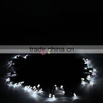 50LED Powered White Solar LED String Light Xmas Garden Deco