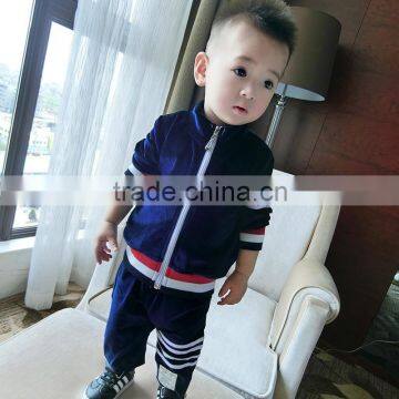 2016 New Products Children Suits Casual Plain 100% Cotton Kids Boy Clothes