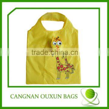 Hot sale nylon animal foldable shopping bag