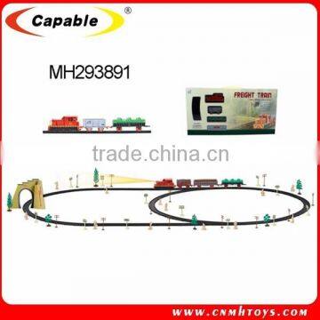 B/O track train with light ,plastic toys