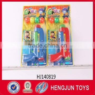 2015 New kid plastic table tennis ball gun toy with 4 table tennis