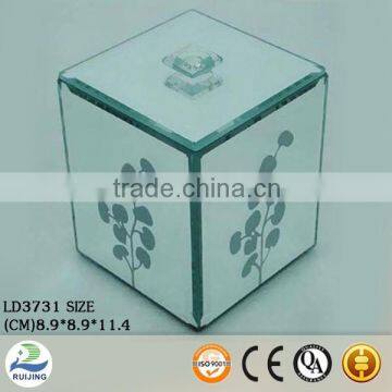 Modern Small Engraved Jewelry Box