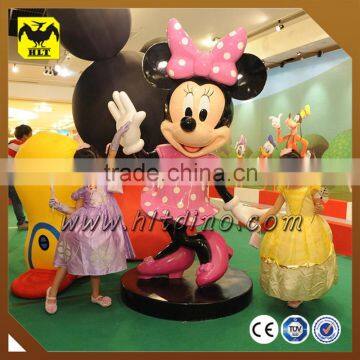 Handmade amusement park decoration fiberglass mickey mouse sculpture