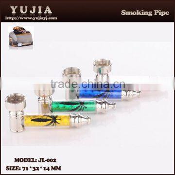 Guangzhou YuJia cheap Unique design small metal tobacco pipe wholesale JL-002