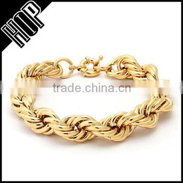 Fashion Twist Rope Hip Hop Chain Bracelet