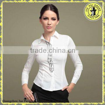 Commercial Female's Occupational Blouse For White Collar