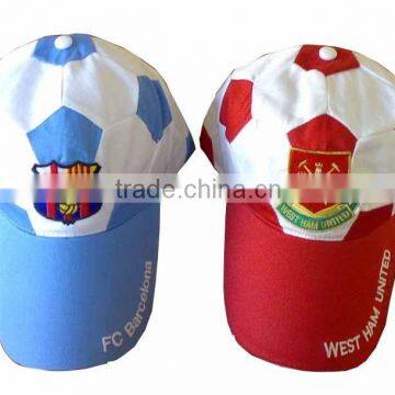 cotton twill football pattern baseball cap
