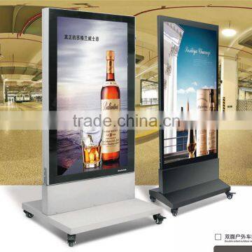 Double Side Aluminium Picture Frame Outdoor Advertisment Display LED Scrolling Free Standing Standing Light Box                        
                                                Quality Choice
                                                    Most