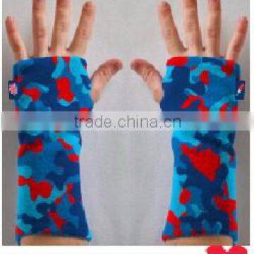 Winter Thick Warm Fleece Lining Knitted long cuffs Mitten Gloves Wholesale(printed)