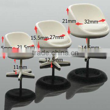 1/25 scale white plastic chair for architecture maker