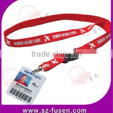 Flashing custom lanyard with card holder