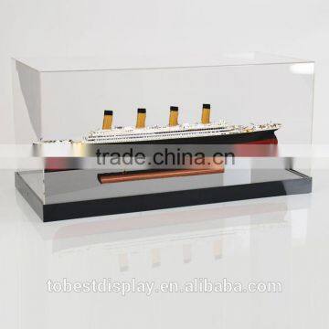 excellent clear ship acrylic model display case,helmet display case,plastic display case for museum