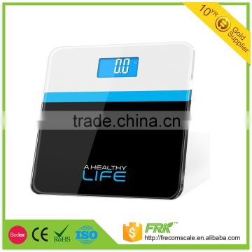 glass bathroom scale 180KG/400LB 2016 new style bathoom scale VBS 130-05