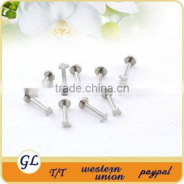 Cross labret piercing body jewelry