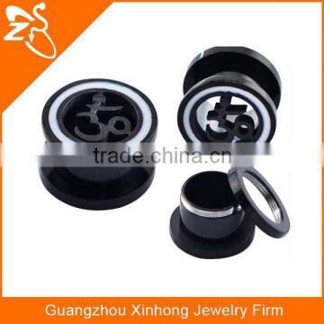 TP01534 surgical steel black anodized indian letter body piercing jewelry