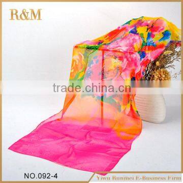 Best Selling Custom Design Large Square Silk Scarf Wholesale photo-3