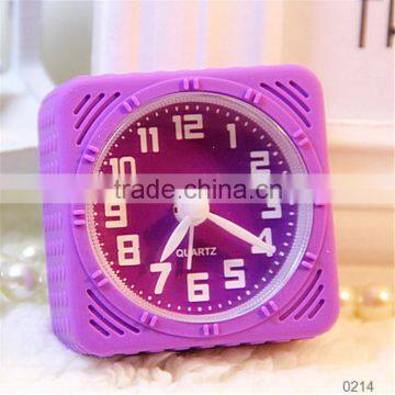 2015 Hot Selling Bell Alarm Clock Silicone Table Clock