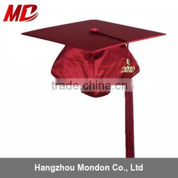 Graduation Caps for Children Shiny Maroon