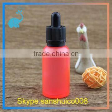 fluorescent e cigarette bottle, glass dropper bottle 30ml