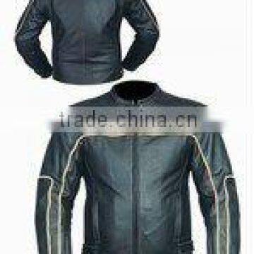 DL-1216 Leather Motorbike Racing Jacket