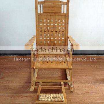 High Quality Foldable Bamboo Rocking Chair photo-2